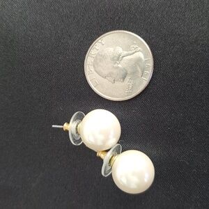 Faux pearl earrings